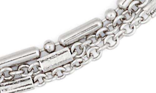 Nordstrom Rack Mini Ball Station Anklet In Silver