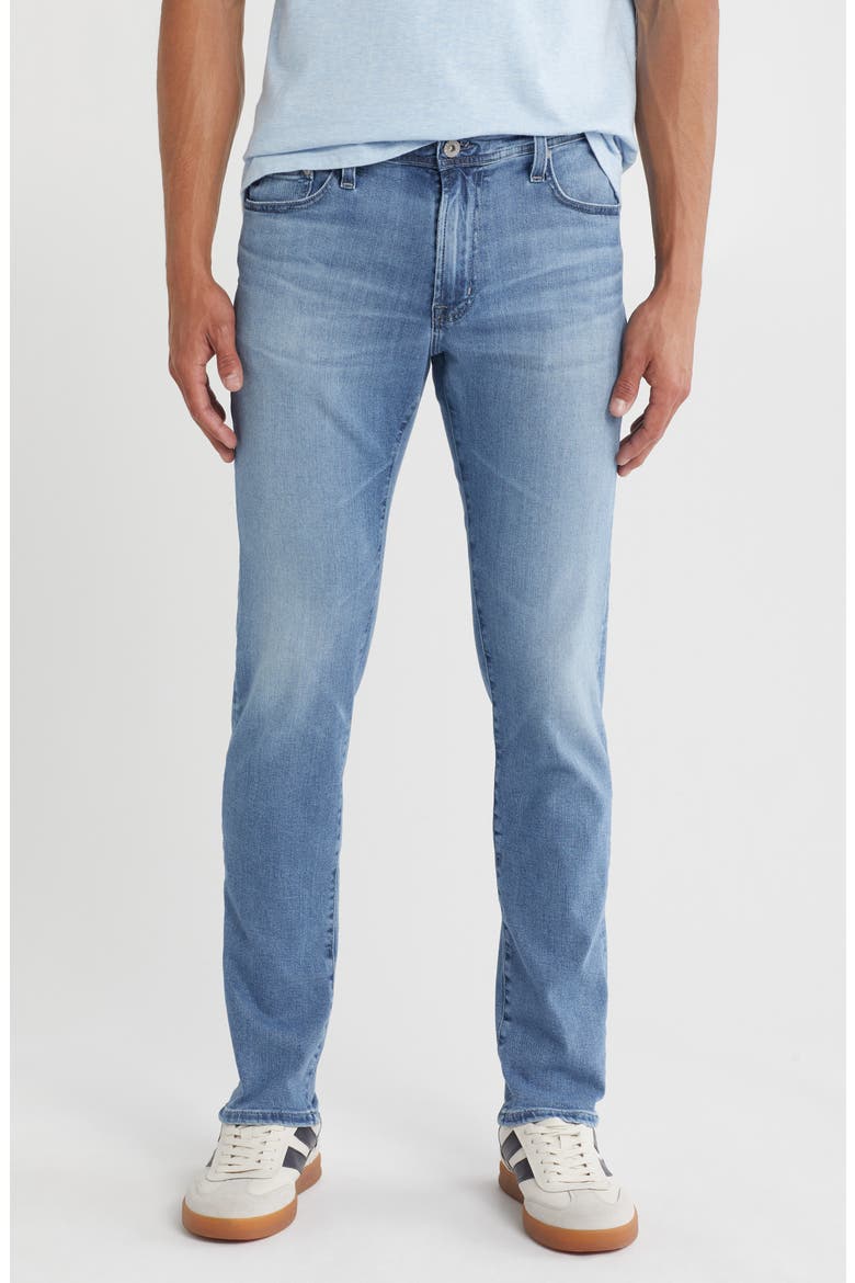 Tellis Modern Slim Jeans, Main, color, STARLING