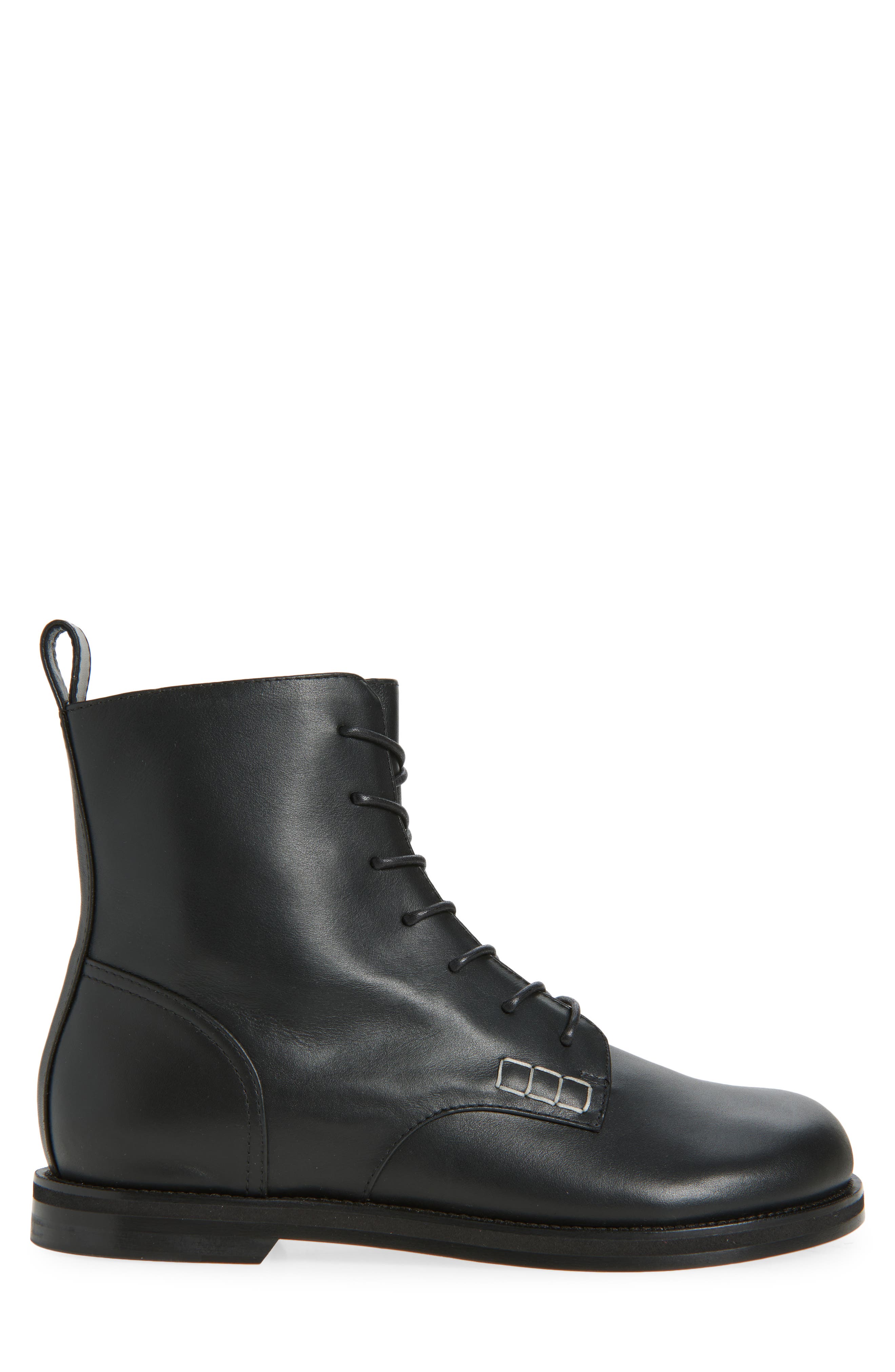 JW Anderson Loafer Lace-Up Boot, Alternate, color, Black 999