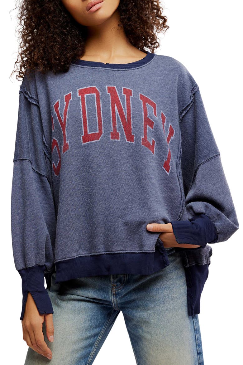 Camden Oversize Graphic Sweatshirt, Main, color, SYDNEY COMBO