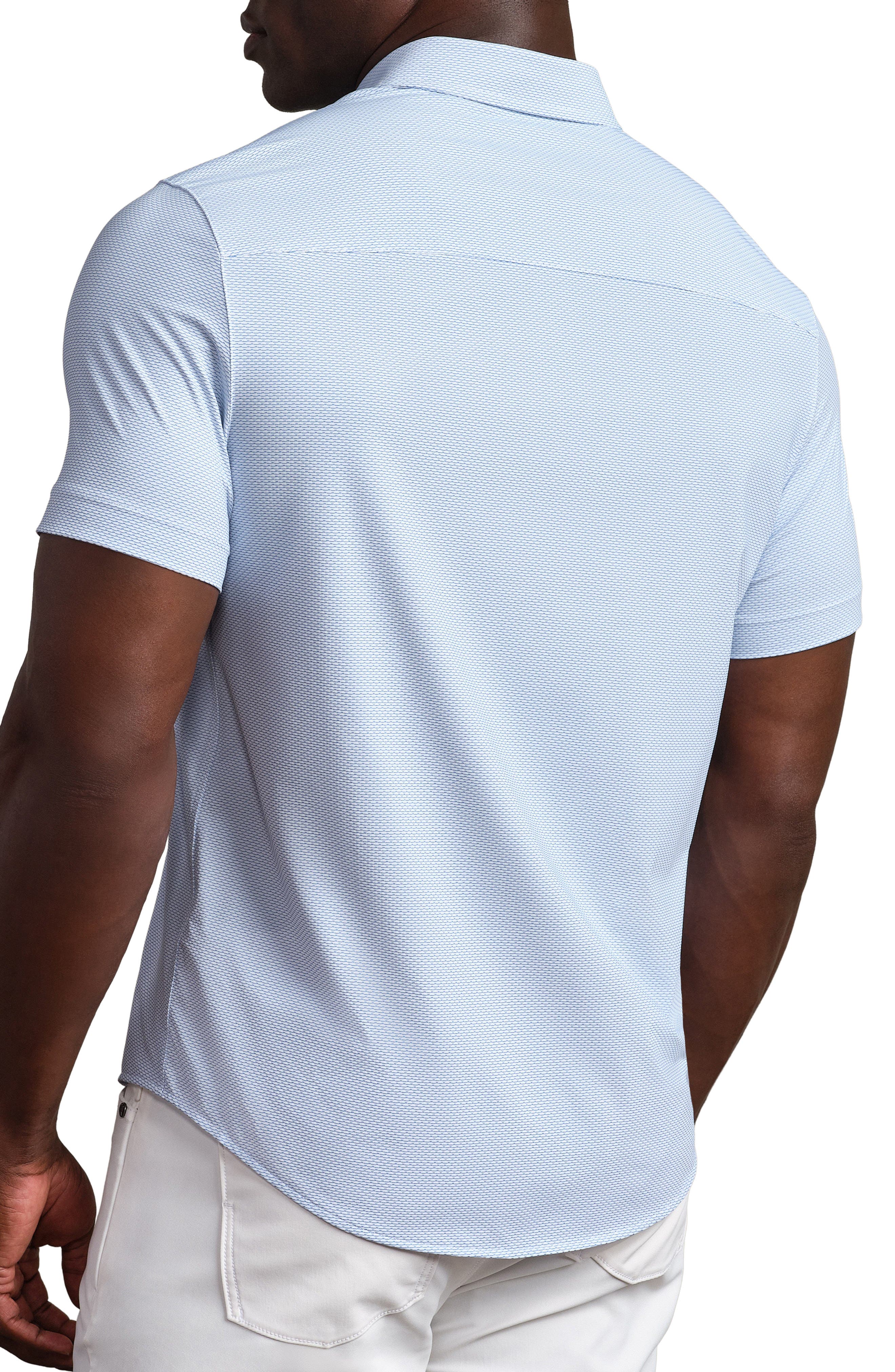 Мужские Rhone Commuter Slim Fit Short Sleeve Button-Up Shirt — фото 3