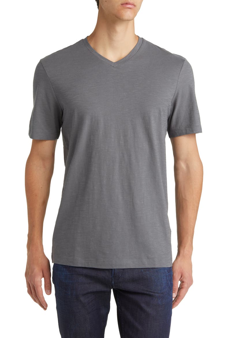 Tilson Solid V-Neck T-Shirt, Main, color, NVY