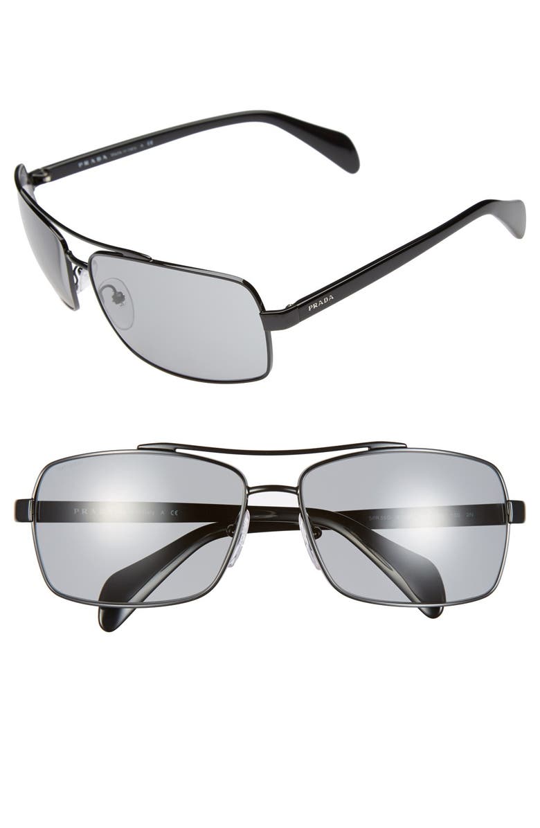 Prada 'Society' 63mm Sunglasses, Main, color, 