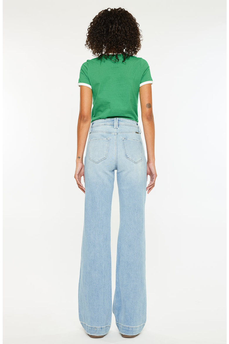 Juliany High Rise Flare Jeans, Alternate, color, Light Wash