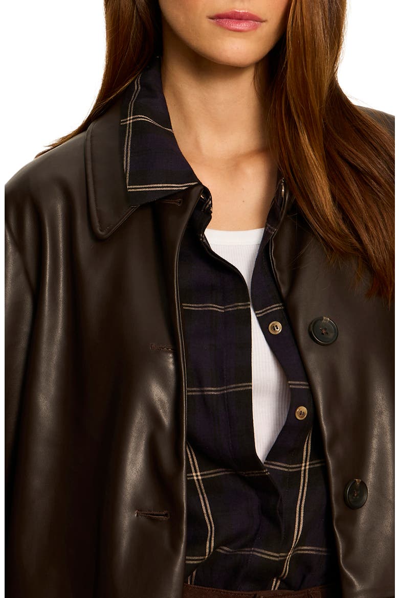 Avid Faux Leather Jacket, Alternate, color, ESPRESSO BROWN MARTINI