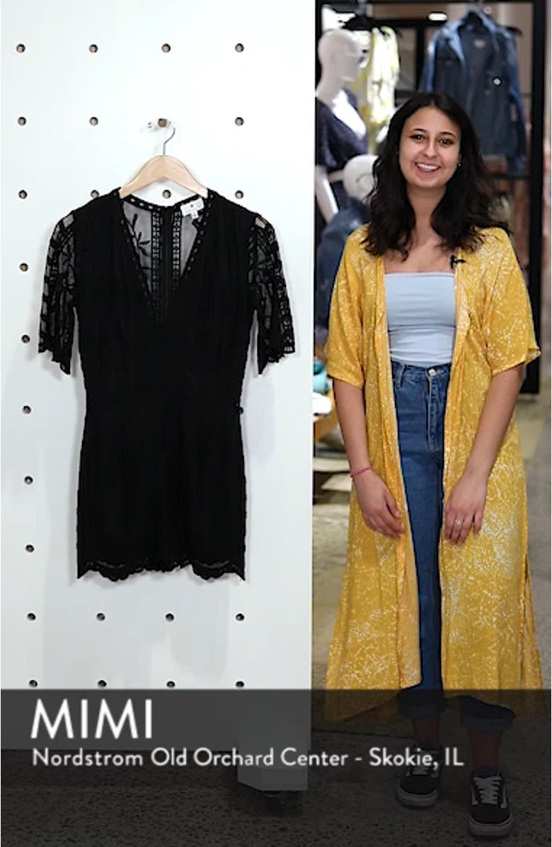 Plunging Lace Romper, sales video thumbnail