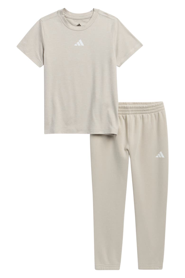 Kids' T-Shirt & Joggers Set, Main, color, WONDER ALUMINA MELANGE