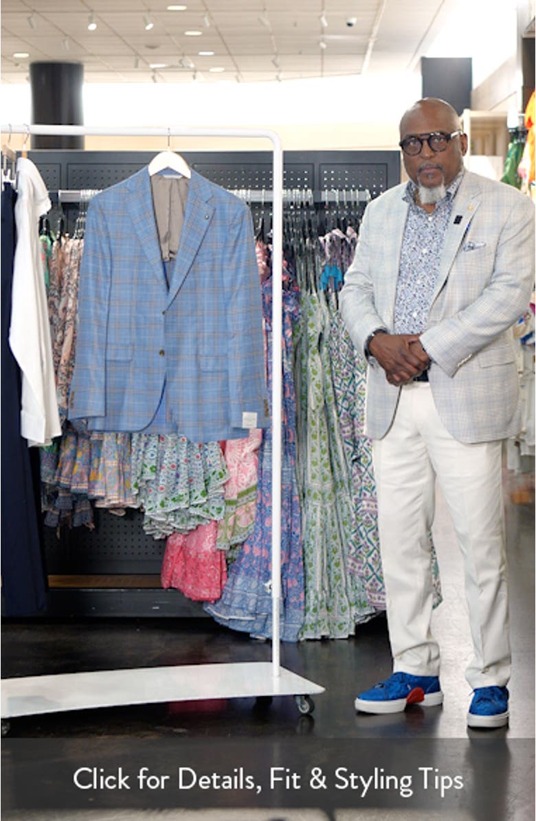 Midland Contemporary Fit Plaid Slub Wool Sport Coat, sales video thumbnail