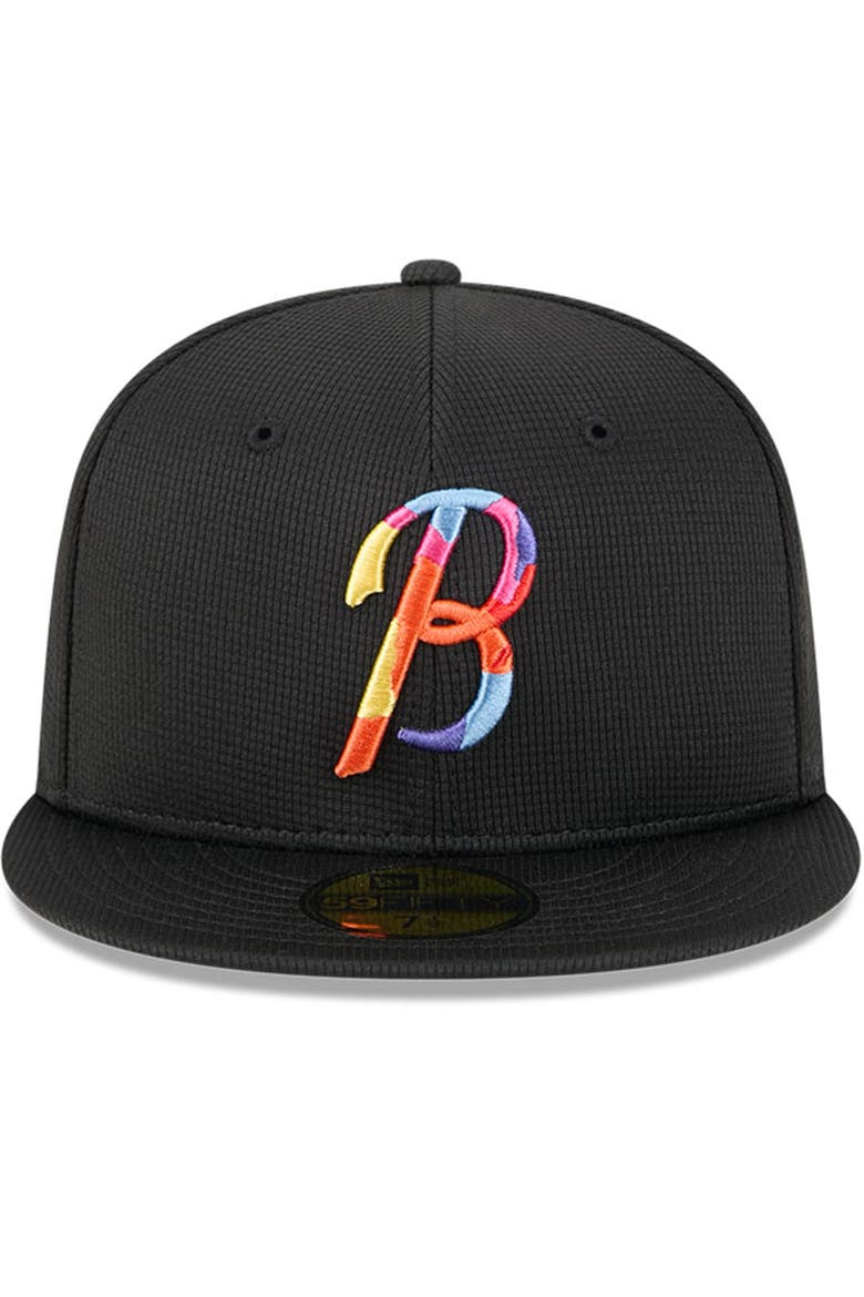 Men's New Era Black Baltimore Orioles City Connect Batting Practice 59FIFTY Fitted Hat, Alternate, color, Black