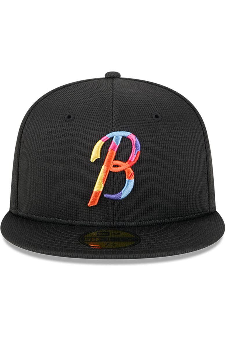 New Era Men's New Era Black Baltimore Orioles City Connect Batting Practice 59FIFTY Fitted Hat, Alternate, color, Black