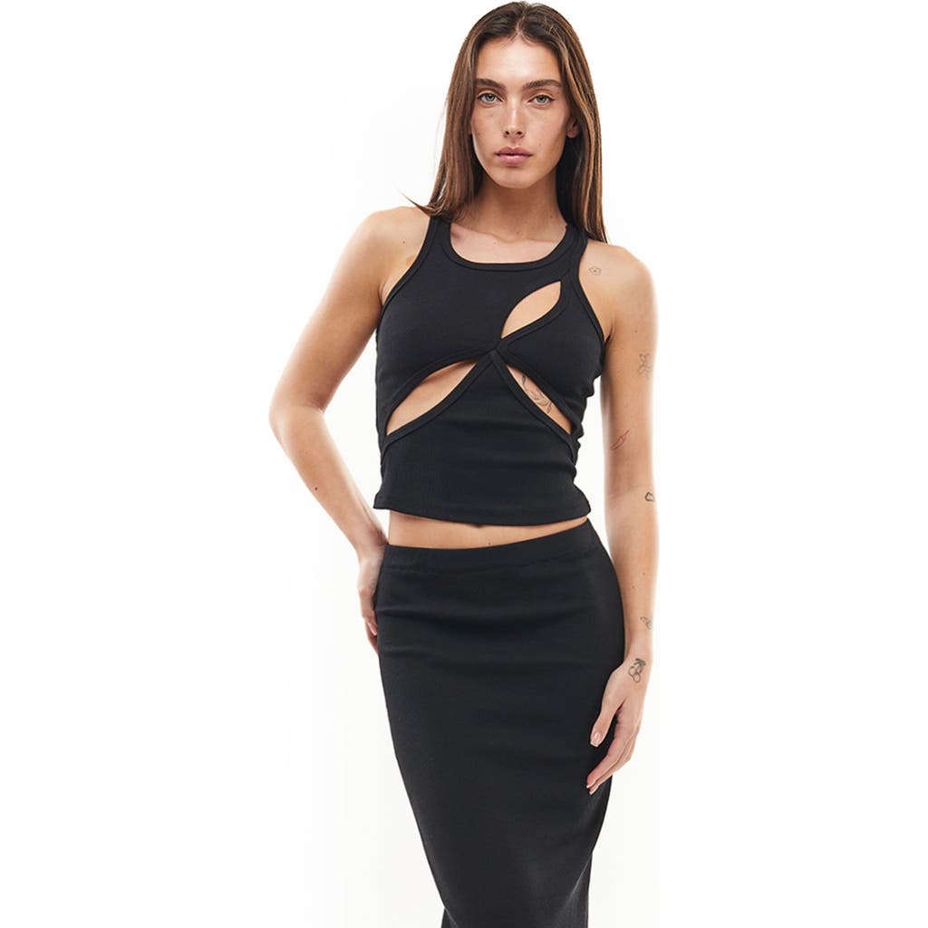 Mother of All Ariel Rib Top in Black  product
