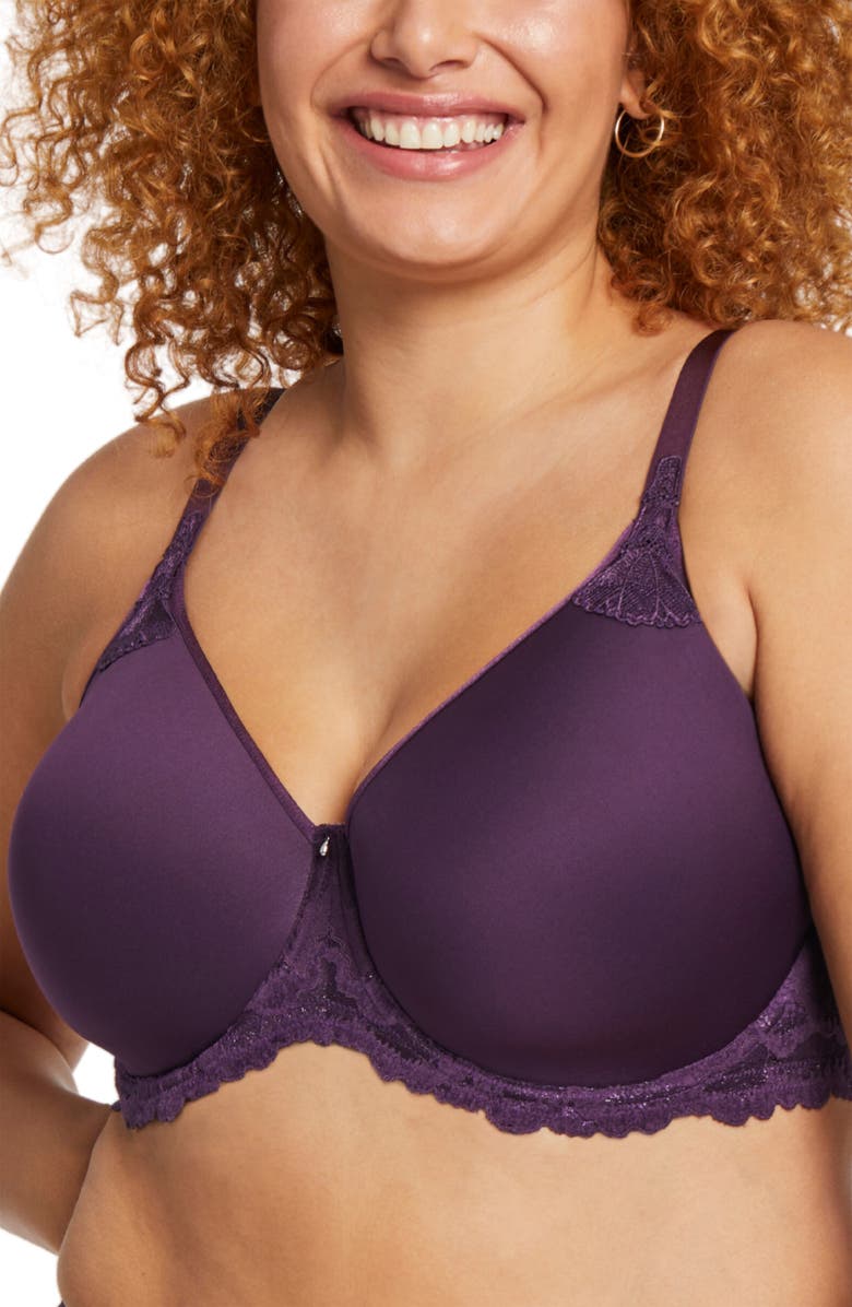 Montelle Intimates Royale Sublime Underwire Bra, Alternate, color, Pinot