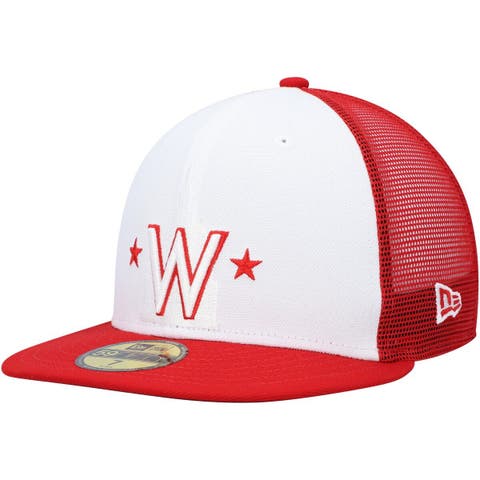 Men's New Era White/Red Washington Nationals 2023 On-Field Batting Practice 59FIFTY Fitted Hat