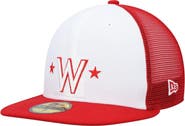 New Era Men's New Era White/Red Washington Nationals 2023 On-Field Batting Practice 59FIFTY Fitted Hat