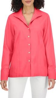 Foxcroft Katie Cotton Button-Up Shirt