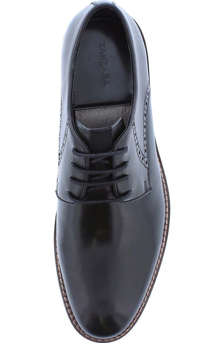 Zanzara Phillipa Plain Toe Leather Derby, Alternate, color,