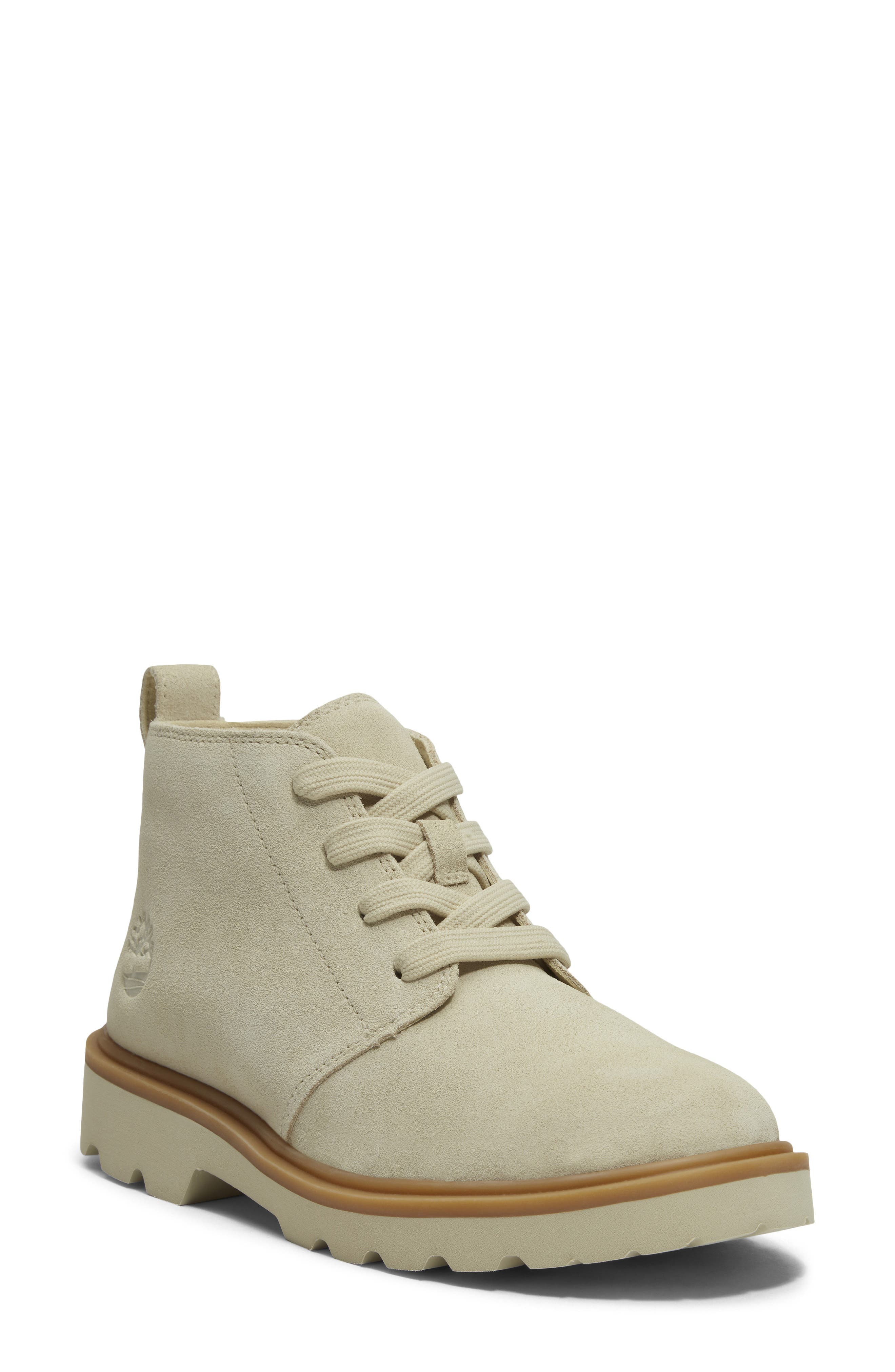 Timberland Rowan Way Mid Chukka Boot, Main, color, Light Beige Suede