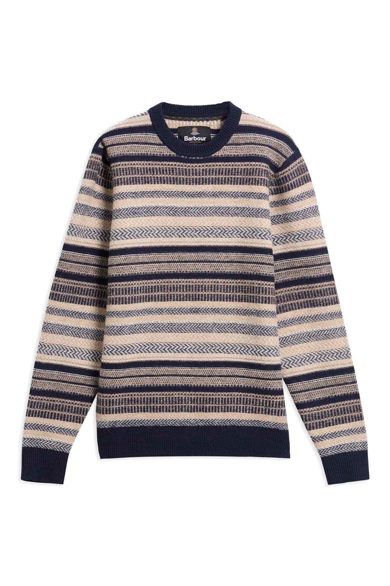 Highsted Fair Isle Wool Crewneck Sweater, Alternate, color, NAVY