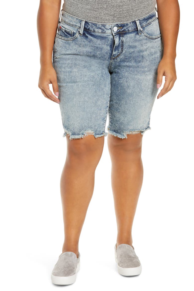 Cutoff Bermuda Shorts, Main, color, FLO