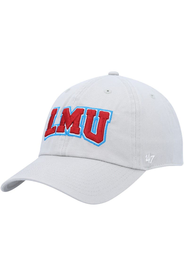 Men's '47 Gray Loyola Marymount Lions Clean Up Adjustable Hat, Main, color, Gray