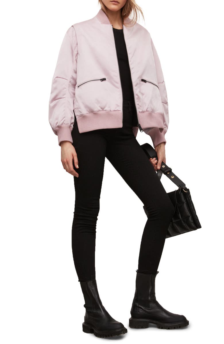 AllSaints Brooke Puffer Bomber Jacket, Alternate, color,
