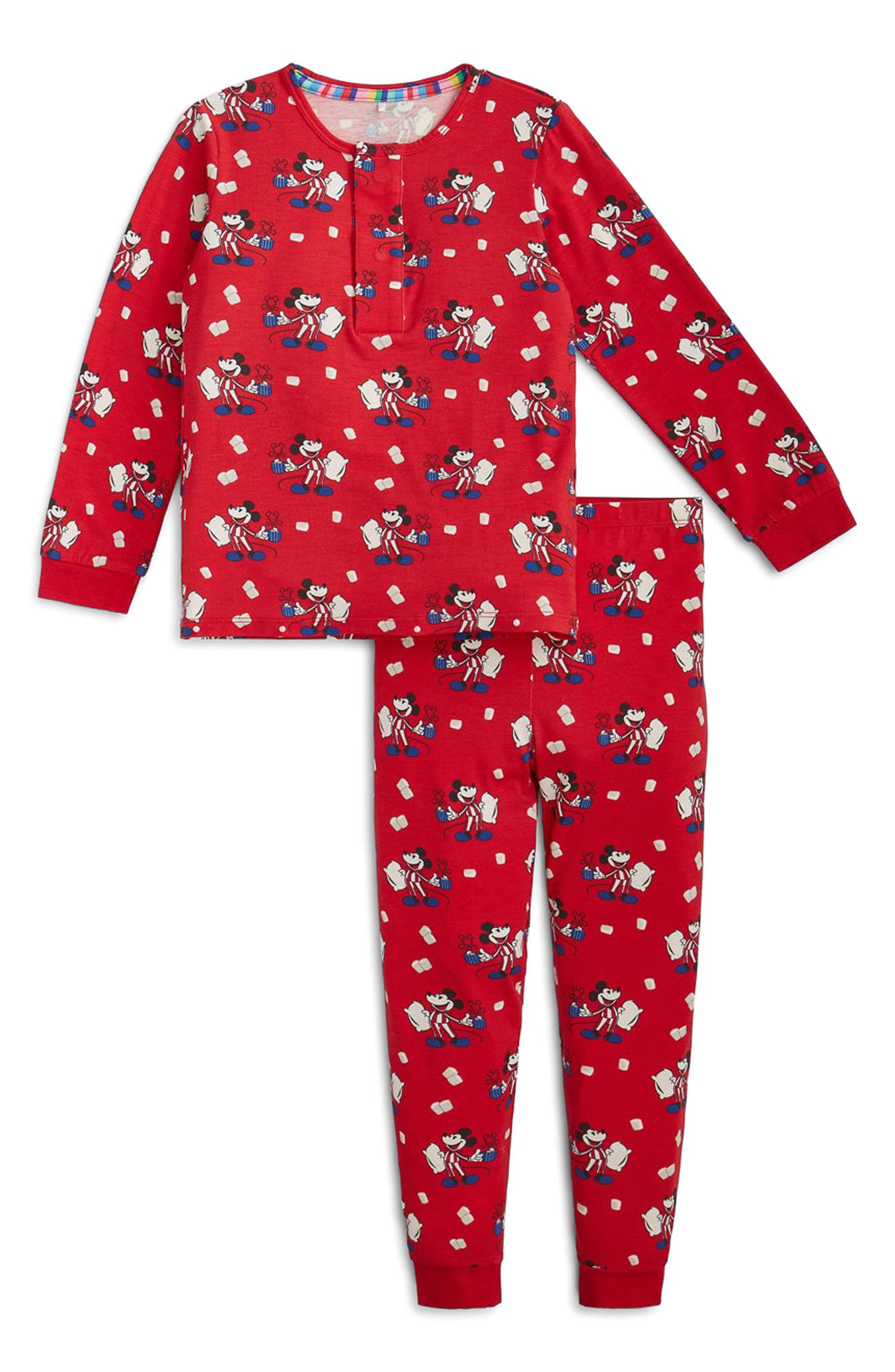 Kids' Mickey Mouse Fitted Two-Piece Pajamas