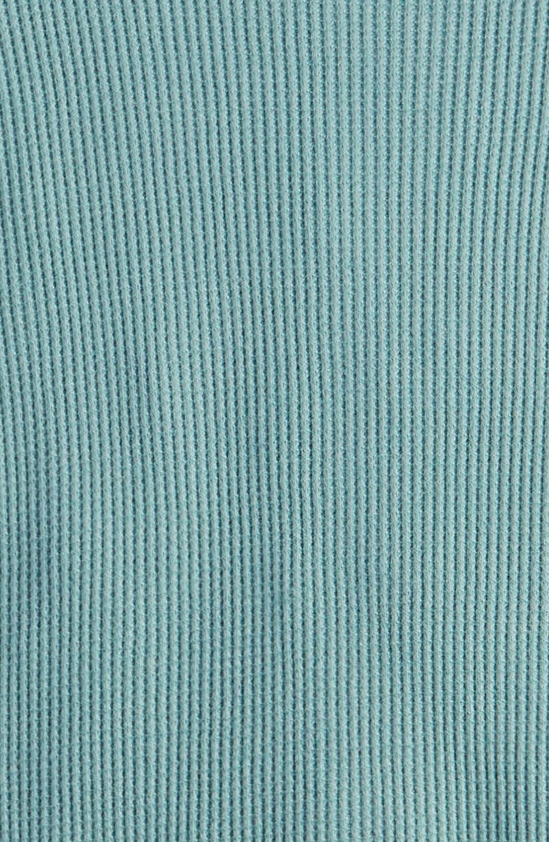 Nordstrom Waffle Knit Cotton Romper, Alternate, color, Teal Arctic