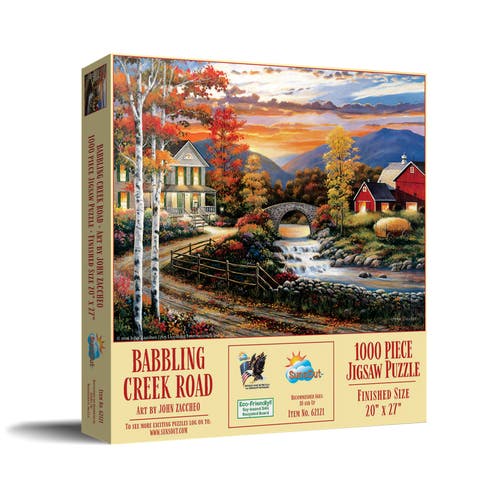 Babbling Creek Road 1000 piece Jigsaw Puzzle for Adults
