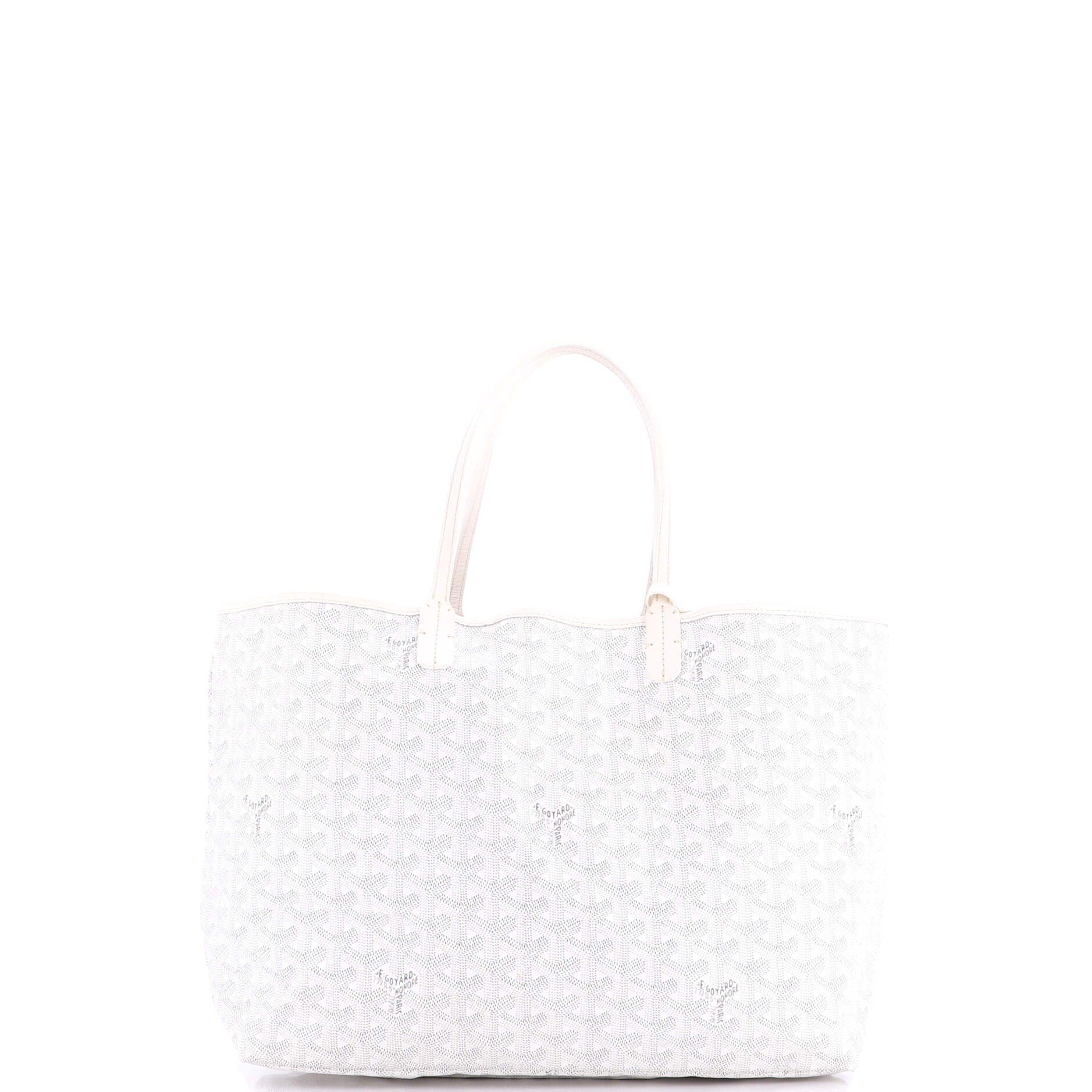 Pre-Owned Goyard Saint Louis Tote Coated Canvas PM, Alternate, color, White
