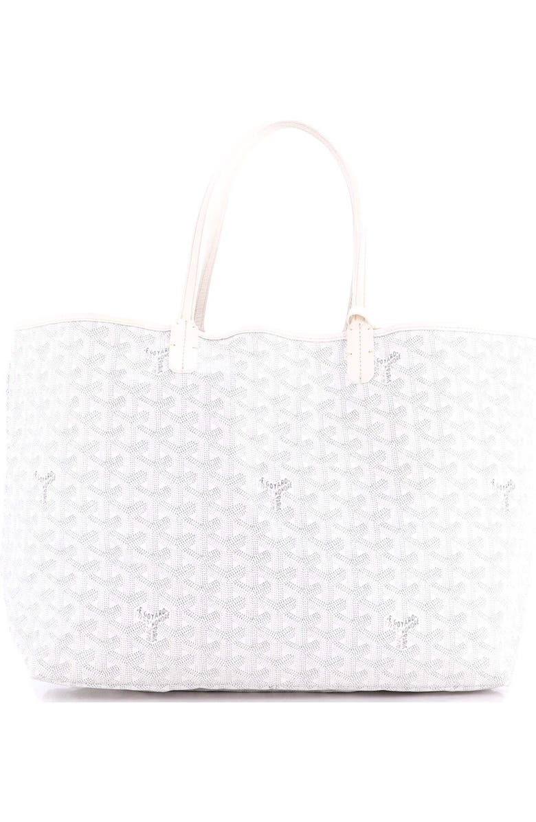 Pre-Owned Goyard Saint Louis Tote Coated Canvas PM, Alternate, color, White