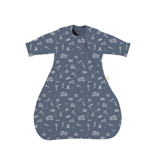 Gunamuna Long Sleeve Transitional Swaddle Sleep Bag, 1.0 Tog In Blue