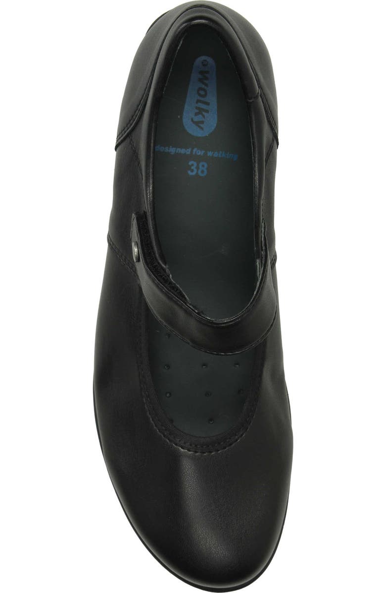 Wolky Noble F2F Mary Jane, Alternate, color, Black