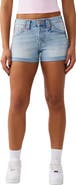 True Religion Jennie Cuffed Denim Shorts