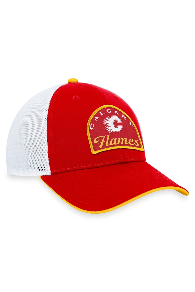 Men's Fanatics Branded Red/White Calgary Flames Fundamental Adjustable Hat, Alternate, color, Red