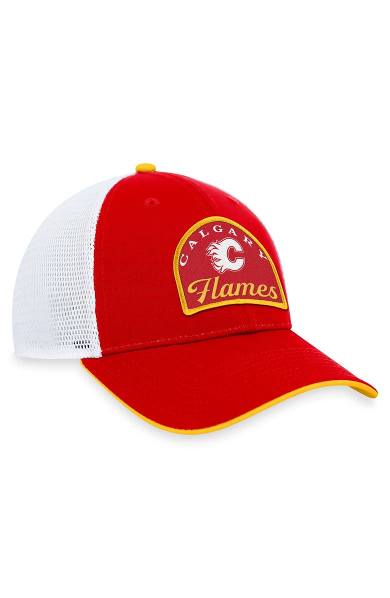 FANATICS Men's Fanatics Branded Red/White Calgary Flames Fundamental Adjustable Hat, Alternate, color, Red