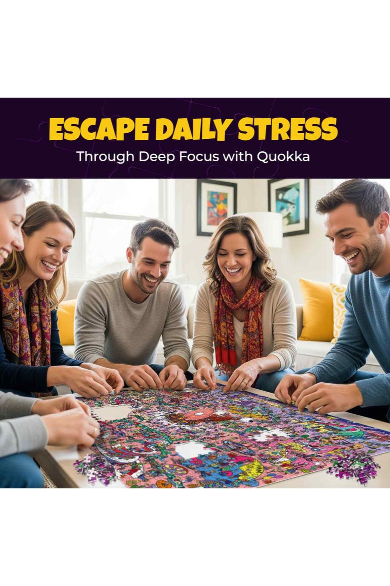 1000 Piece Adult Puzzle for Teens & Family - Animal Bash, Desert Whirl & Hotel Wildeluxe, Alternate, color, Desert