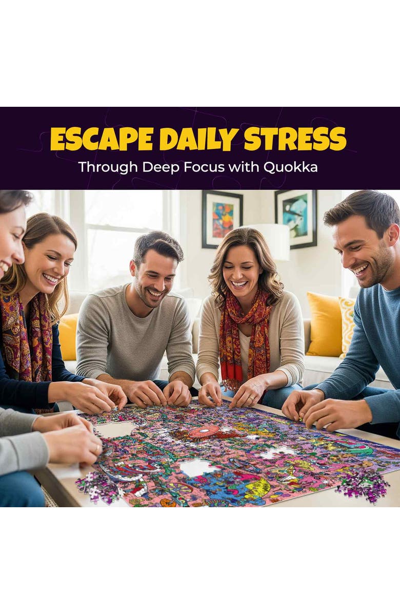 Quokka 1000 Piece Puzzle for Adults and Teens - Animal Bash, Desert Whirl & Hotel Wildeluxe, Alternate, color, Desert