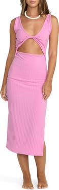 Billabong Take a Look Convertible Rib Midi Dress