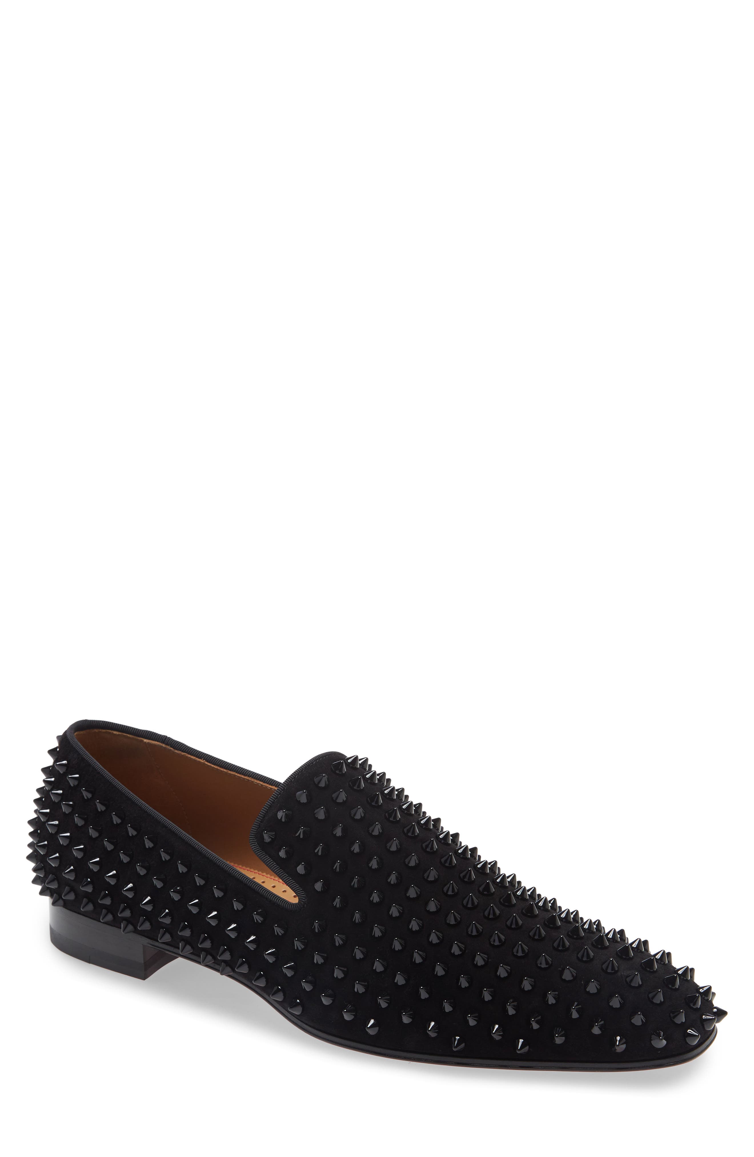 Christian Louboutin Dandelion Spikes Venetian Loafer, Main, color, 