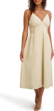 Siena Corset Fit & Flare Midi Dress