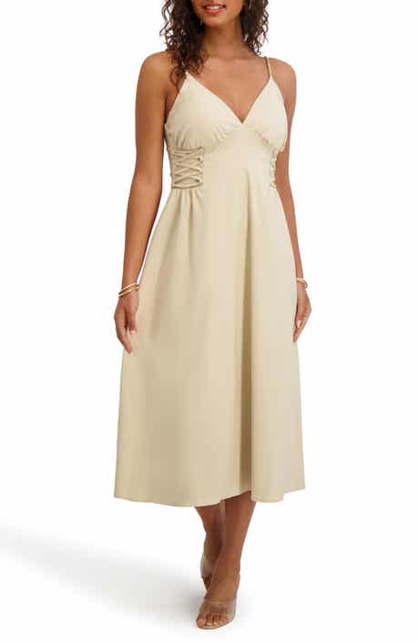 Siena Corset Fit & Flare Midi Dress