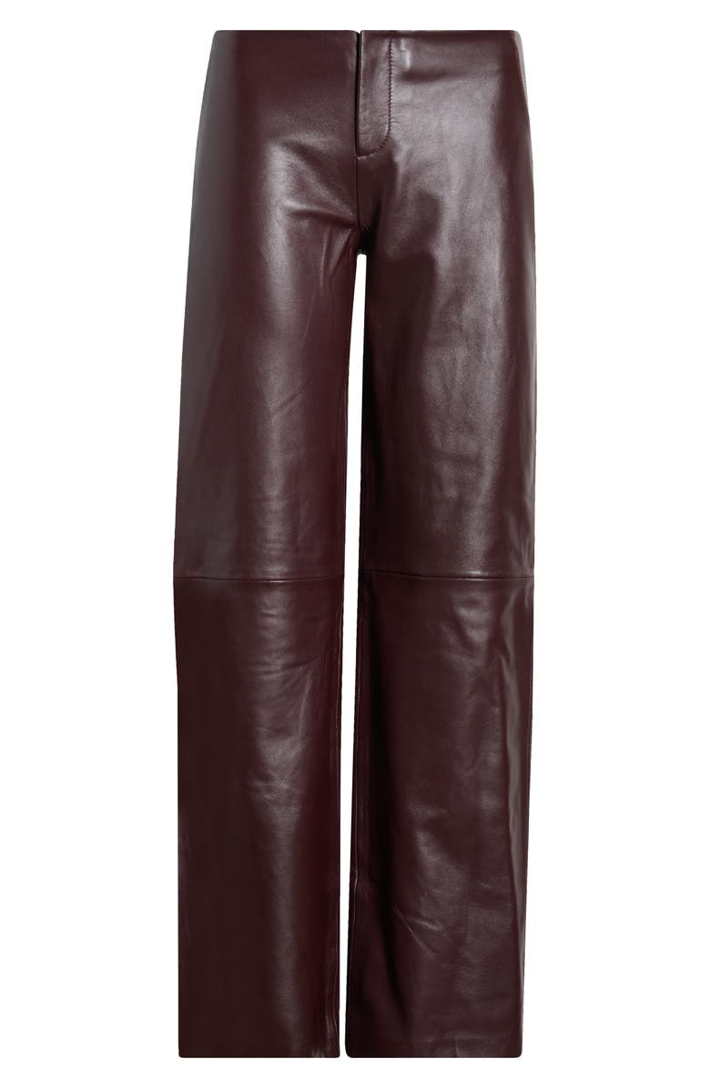 Reformation Veda Vida Wide Leg Pants, Alternate, color, Merlot