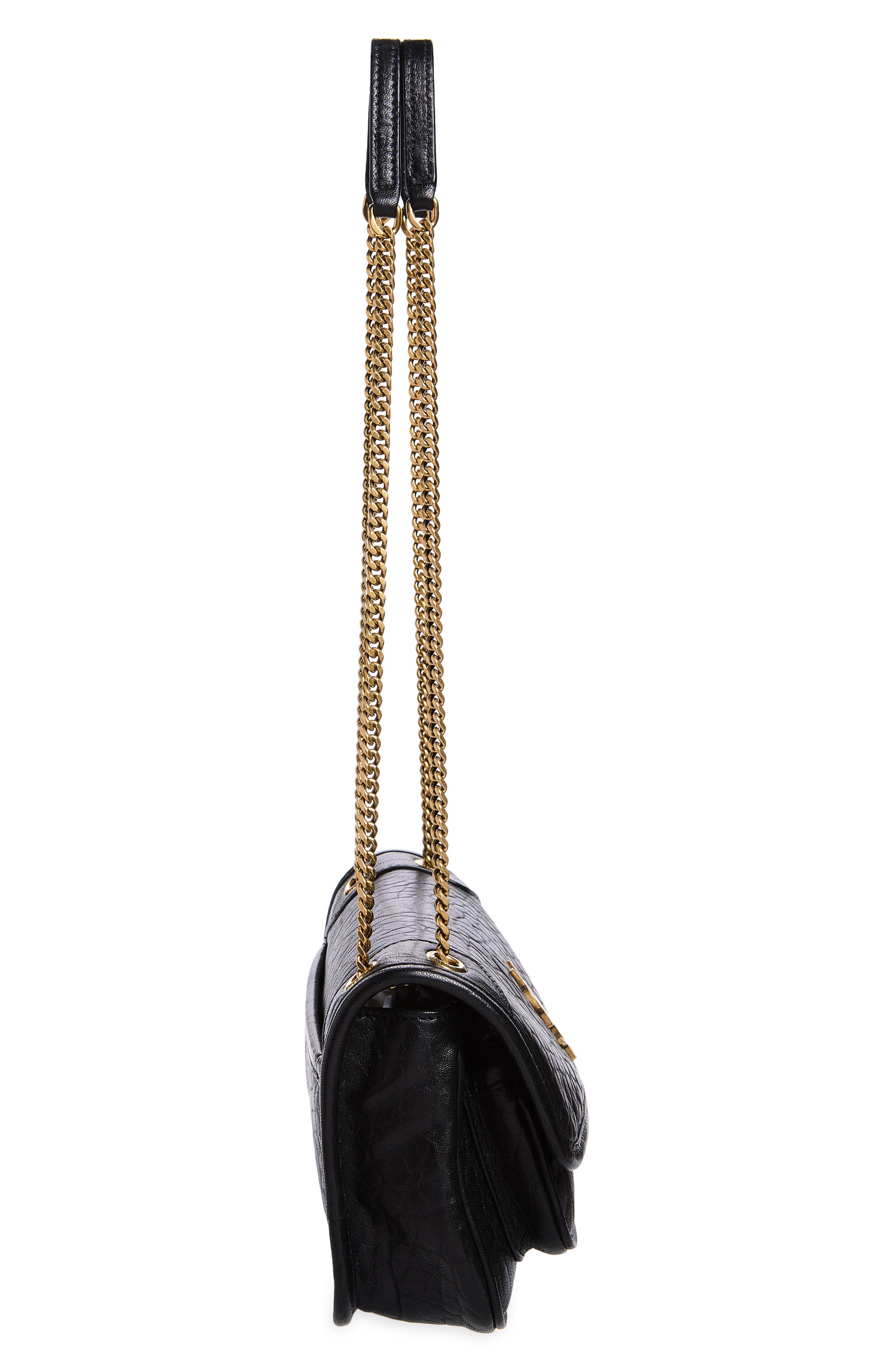 Saint Laurent Mini Niki Leather Shoulder Bag, Alternate, color, 