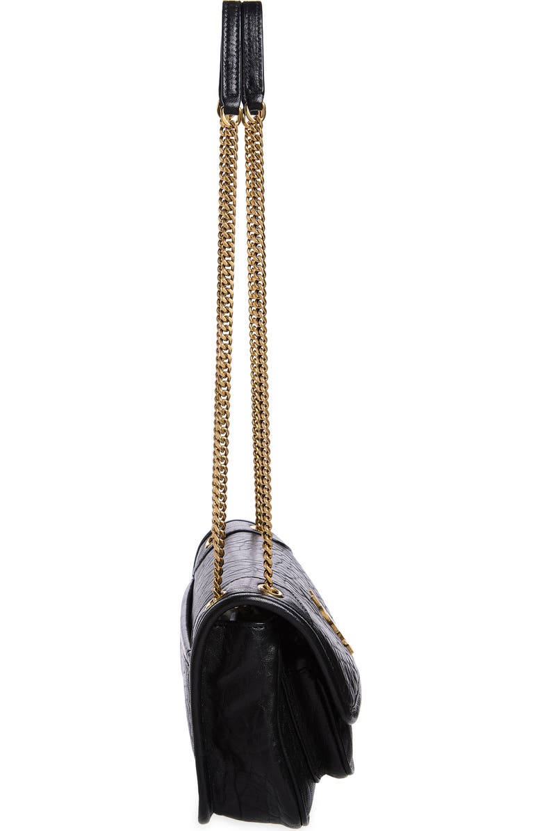 Saint Laurent Mini Niki Leather Shoulder Bag, Alternate, color,