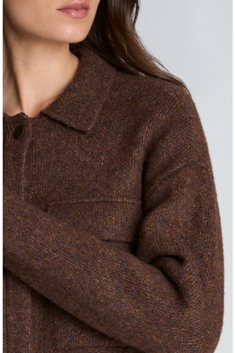 Utility Knit Jacket, Alternate, color, MEDIUM BARK HEATHER