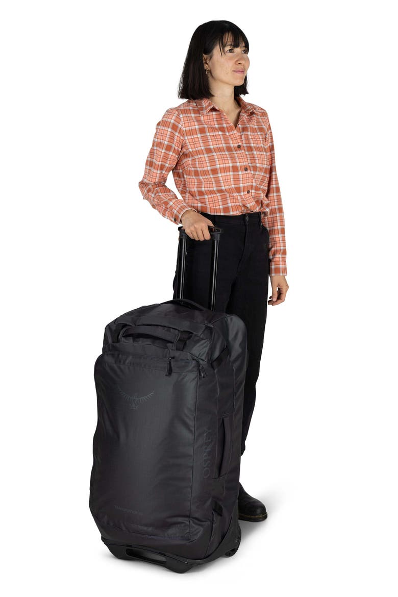 Transporter 90-Liter Duffle Wheeled Luggage, Alternate, color, RAVEN BLACK/BLACK