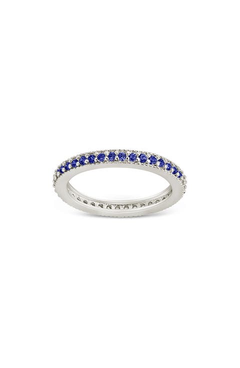 Cubic Zirconia Pavé Thin Band Ring