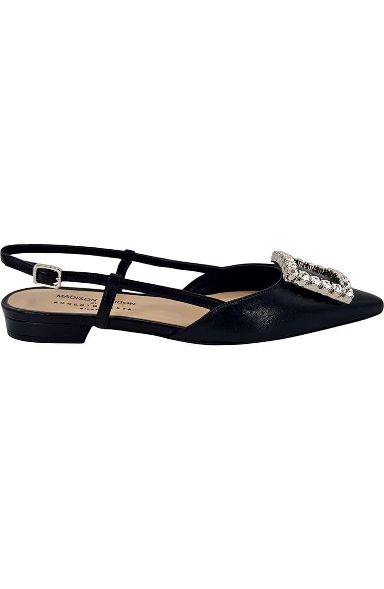 Madison Maison Sling Back Flat, Main, color, Black