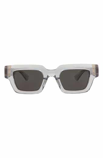 Bottega Veneta 49mm Rectangular Sunglasses