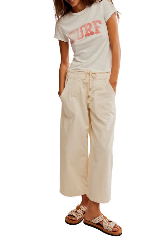 Free People Easy Peasy Wide Leg Drawstring Pants In Irie